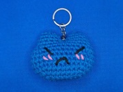 Keychain Brelok na Szydełku Niebieski Handmade Prezent