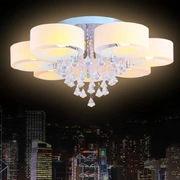 Lampa LED E27 plafon żyrandol kryształ