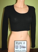 Krótka czarna bluzka Top -S