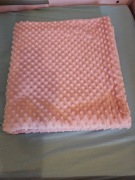 Narzuta Na Łóżko Koc 90x180 Minky różowa