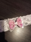 Opaska dziecięca koronka 