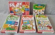 Gry i zabawy edukacyjne - zestaw 5 sztuk.