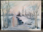 Obraz malowany ręcznie, akryl, 80cm x60cm.