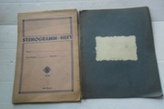 2 stare zeszyty-Stenogramm Heft,Polish YMCA.Zestaw