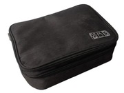 Torba Etui Futerał Na Kable Ładowarki Elektronikę Czarna 28x21x10 cm