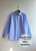 Koszula męska w kratę Selected Homme XL 100% bawełna wiosenna wyjściowa