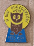 II NOC PUSZCZYKÓW 1975 WSK MIELEC  - odznaka  PTTK