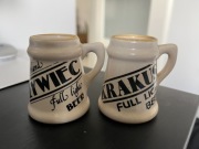Małe ceramiczne kufelki ozdobne ŻYWIEC i KRAKUS Full Light Beer