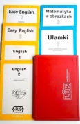 PUS 24 zestaw kontrolny 6 książek nauka j.angielskiego matematyka unikat