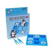 Gra Logiczna Kółko i Krzyżyk MINI Pingwin