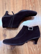 Botki Prada ze Skóry Zamszowej