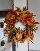 Wieniec jesienny z dyniami ok. 37 cm