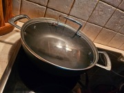 Le Creuset PRO patelnia wok  3-ply z pokrywką, 2,3 l 24 cm średnicy