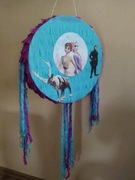 Zestaw Duża piniata Elza+kij+imię