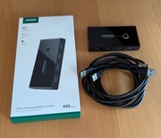 UGREEN switch rozdzielacz adapter 4xUSB 2.0 przełącznik