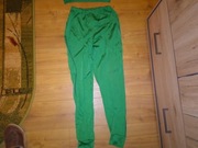 Spodnie dresowe z lampasem i kieszeniami dres zielony PRL nieużywane