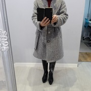 Wełniany płaszcz dla zmarźluchów z ociepleniem r L/XL stan bdb spr wymiary 