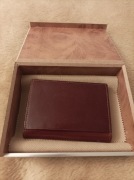 Wizytownik skórzany na karty kredytowe 