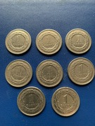 1 zł -1990,1991,1992,1993,1994,1995,2008,2010.