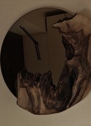 Zegar ścienny, drewno z orzecha 