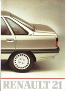 Renault 21 - prospekt z 1986 roku