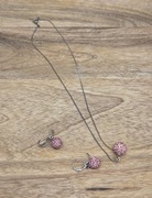 Komplet biżuterii wisiorek naszyjnik i bransoletka 