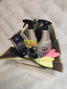 Wooden Car Box prezent dla Niego do pielęgnacji auta zestaw prezentowy