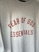 Fear of God Essentials Jersey Crewneck Tee - Light Heather Gray