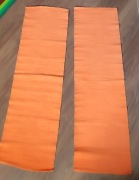 Dwa bieżniki retro Ikea pomarańczowe faktura wiosna oranż 34 cm na 120 cm