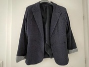 Żakiet/Marynarka XL, granatowa w kropki