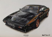 Obraz akrylowy Lotus Esprit S2 John Player Special 21x29,7cm rama