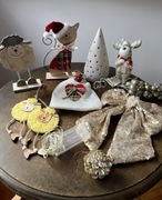 Zestaw dekoracji Boże narodzenie lampki święta