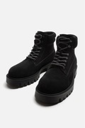 Zara Man skórzane buty glany trzewiki skóra naturalna zamszowa 45 46