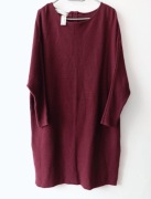 Sukienka burgundowa roz.xl/2xl wymiary opis firmy skovhuus