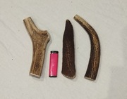 Poroże zestaw 3 szt naturalny Gryzak  dla psa  18-20 cm 