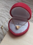 Piękny łańcuszek serce naszyjnik z serduszkiem heart necklace chain