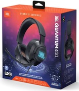 Słuchawki JBL Quantum 400 RGB Nauszne, Dźwięk przestrzenny Czarny