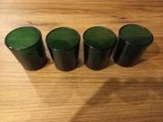 Kieliszki zielone 4 sztuki setki 100ml nowe literatki szklanki 