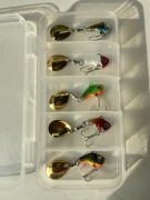 Wobler z błystką pudełko 5 sztuk