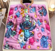 Nowy duży mięciutki bajkowy koc Stitch 150x200
