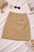 Beżowa spódnica midi | klasyczna | minimalistyczna / casual