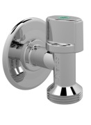 ARCO zawór kątowy, pralkowy, antykamienny 1/2GZ x 3/4GZ, z rozetą