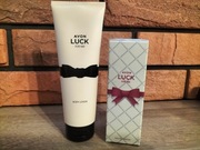 Avon Zestaw Luck Perfumy 30ml folia + Balsam do ciała