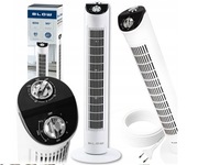 WENTYLATOR WIATRAK KOLUMNOWY PODŁOGOWY REGULACJA TIMER 3 TRYBY OSCYLACJA