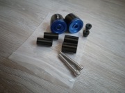 Końcówki kierownicy / Ciężarki BMW F800R - Komplet (Niebiesko-Czarne)