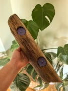 Drewniany świecznik handmade