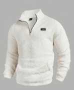 Przytulna Polarowa Bluza na Suwak z Wysokim Kołnierzem – Ciepła i Miękka