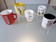 Kubki Zestaw 5 szt. Kolorowy do Kawy i Herbaty