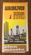 Wałbrzych i Szczawno Zdrój - plan miasta z roku 1984 PRL