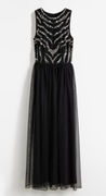 Sukienka  czarna tiul cekiny 42 44 46 maxi